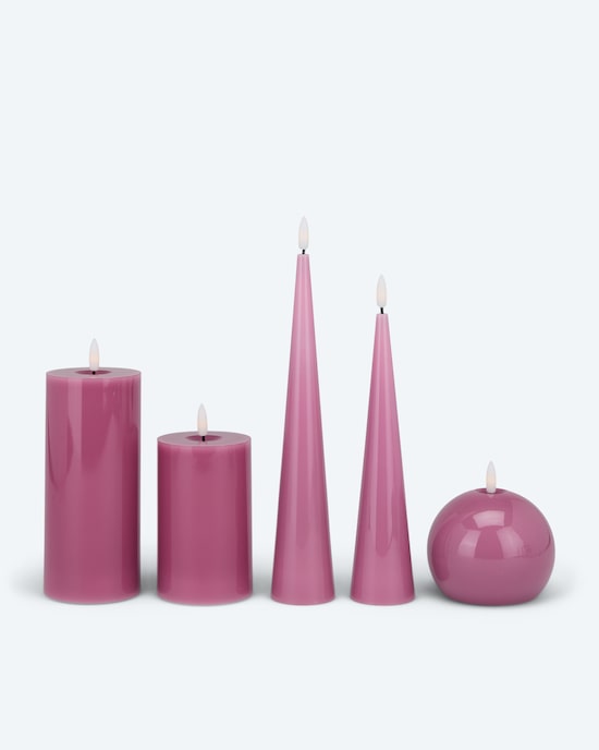 Produktabbildung für LED-Kerzen-Mix Glossy, 5tlg.
