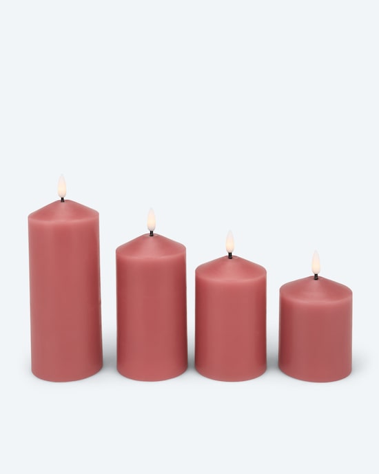 Produktabbildung für Touch-LED-Stumpenkerzen, 4tlg.