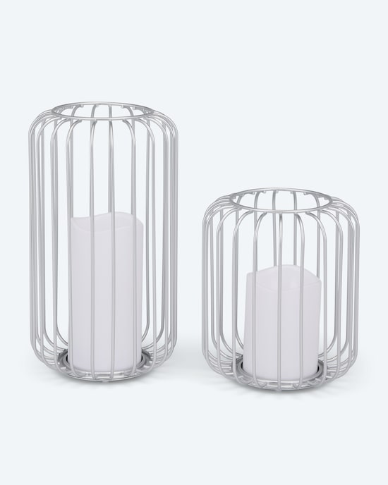 Produktabbildung für Outdoor-LED-Laterne Shiny, 2tlg.