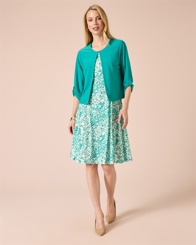 Kleid + Jacke im Set