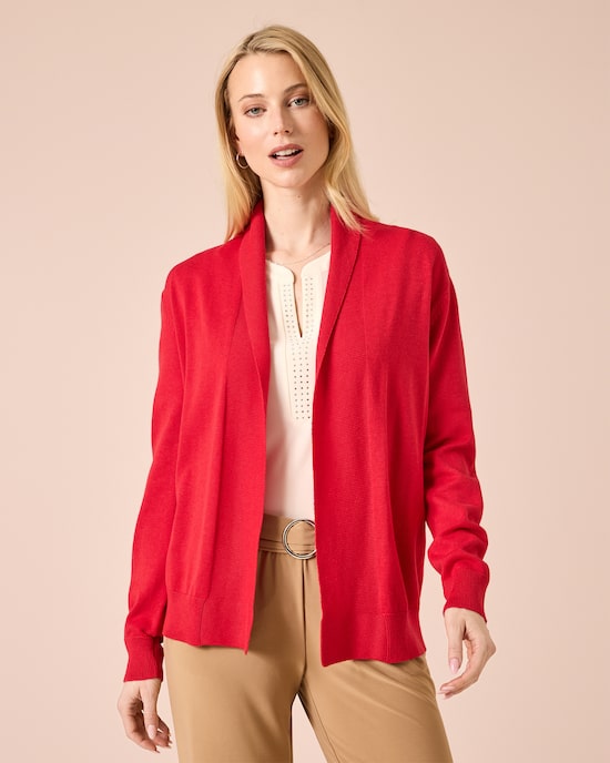 Produktabbildung für Cardigan mit Schalkragen