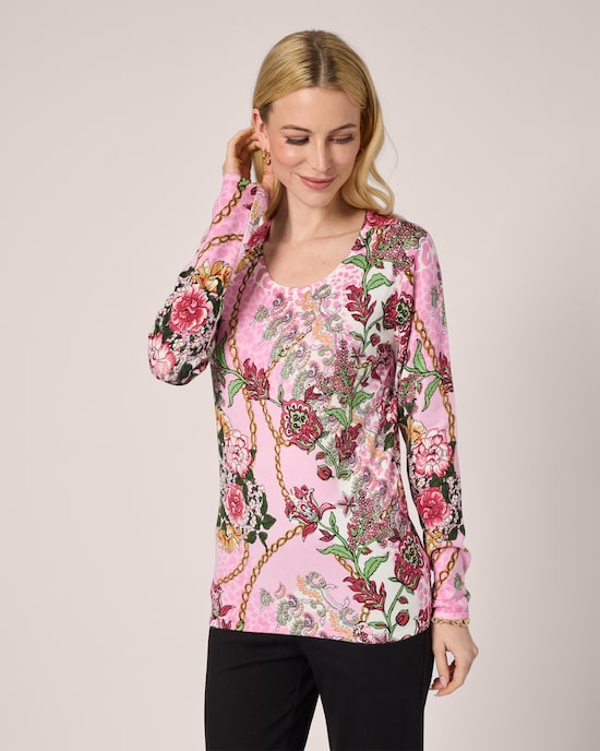 Produktabbildung für Classic Pullover "Rosen und Ketten"