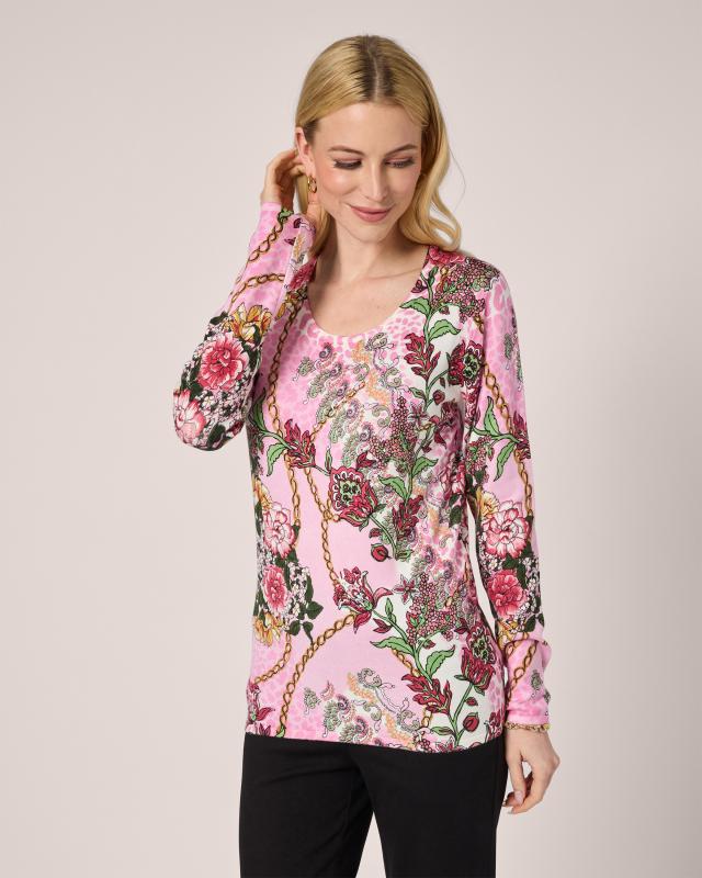 Classic Pullover "Rosen und Ketten"