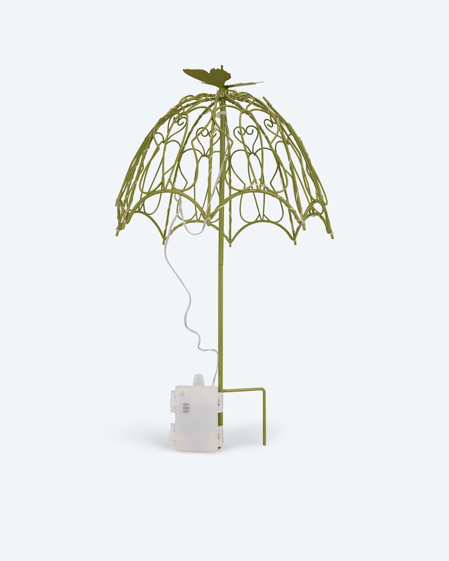LED-Outdoor-Gartenstecker "Schirm"