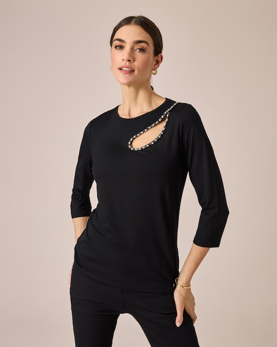 Produktabbildung für Shirt mit raffinierter Deko