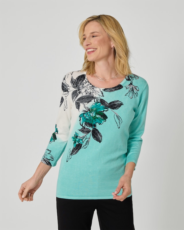 Classic Pullover "Blumenranke"