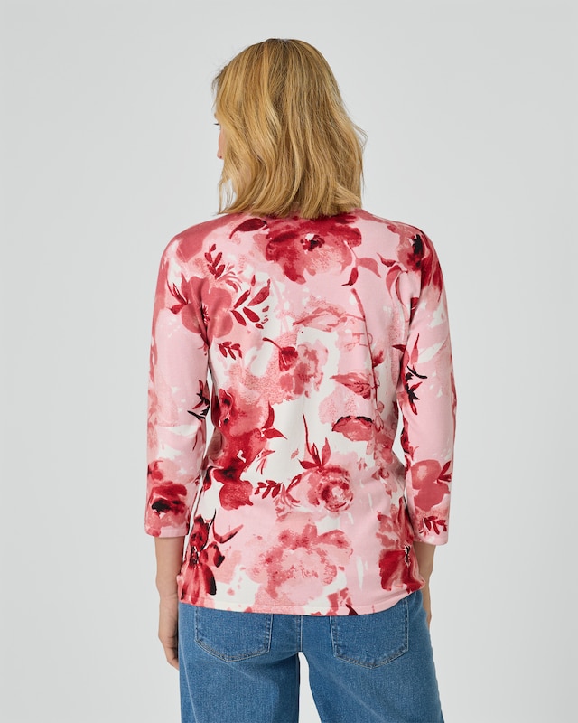 Classic Pullover "Aquarellblumen"