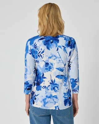 Produktabbildung 4 für Classic Pullover "Aquarellblumen"