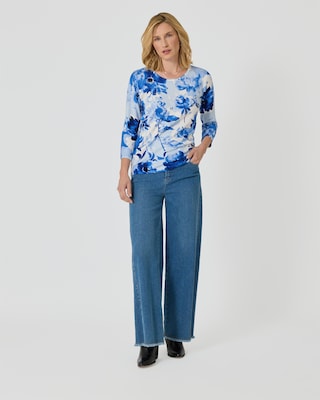 Produktabbildung 3 für Classic Pullover "Aquarellblumen"