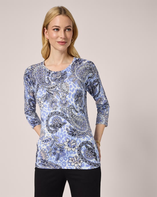 Produktabbildung für Classic Pullover Paisley-Animal-Mix