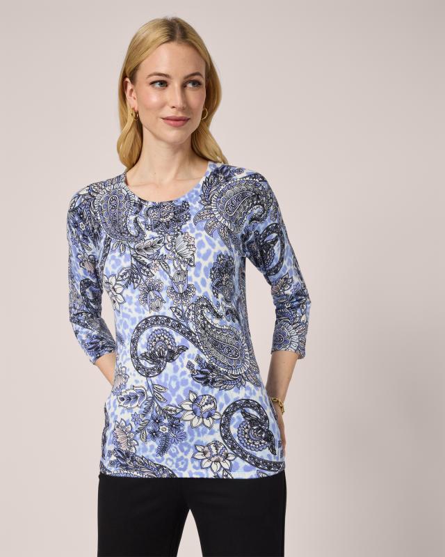 Classic Pullover Paisley-Animal-Mix