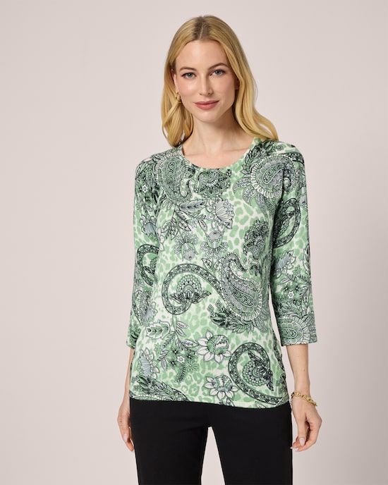 Produktabbildung für Classic Pullover Paisley-Animal-Mix