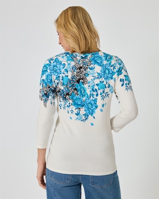 Produktabbildung 4 für Classic Pullover mit Blütenmotiv
