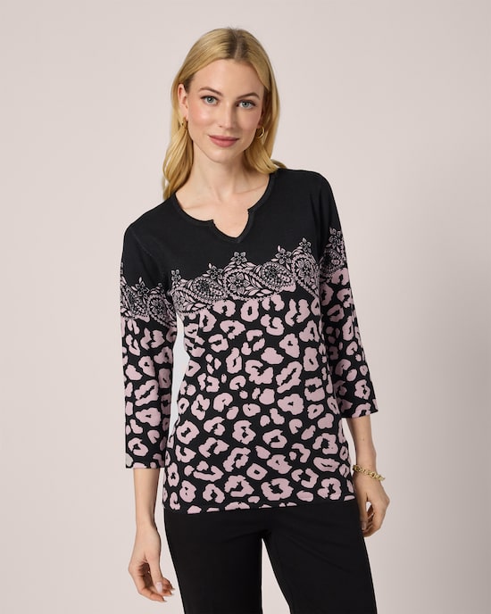 Produktabbildung für Classic Pullover Paisley-Animal-Mix