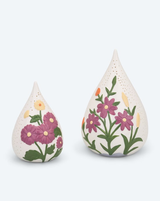 Produktabbildung für Outdoor Tropfen "Blütendesign" 2er-Set