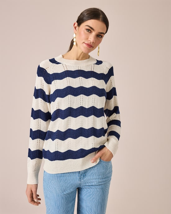 Produktabbildung für Pullover mit Zickzack-Muster