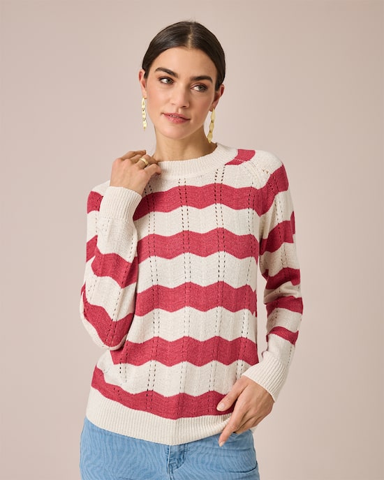 Produktabbildung für Pullover mit Zickzack-Muster