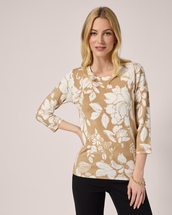Produktabbildung für Classic Pullover Blumen