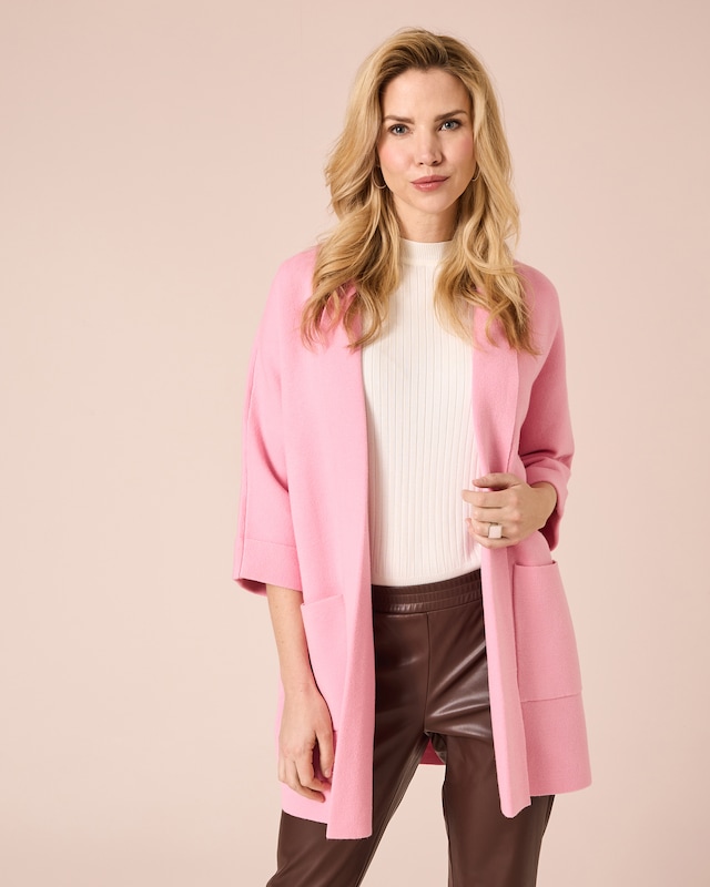 Cosy Cardigan mit 3/4-Ärmeln