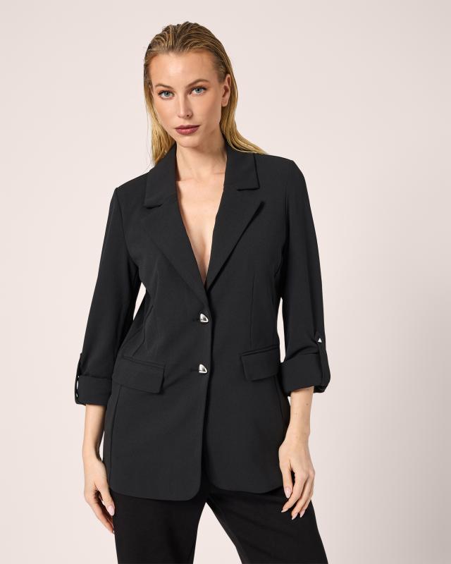 Blazer mit Krempelärmel