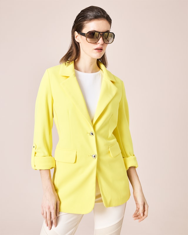 Blazer mit Krempelärmel