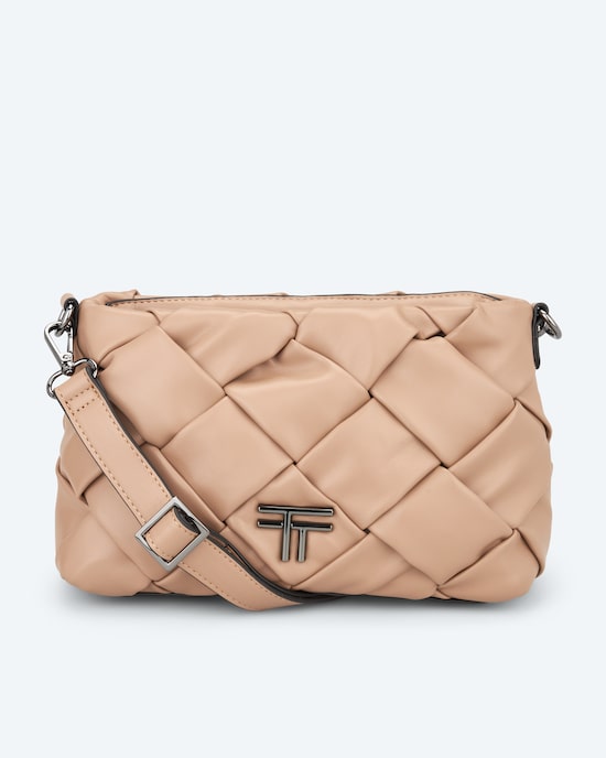 Produktabbildung für Crossbody-Tasche in geflochtener Optik
