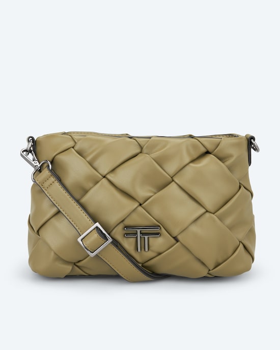 Produktabbildung für Crossbody-Tasche in geflochtener Optik