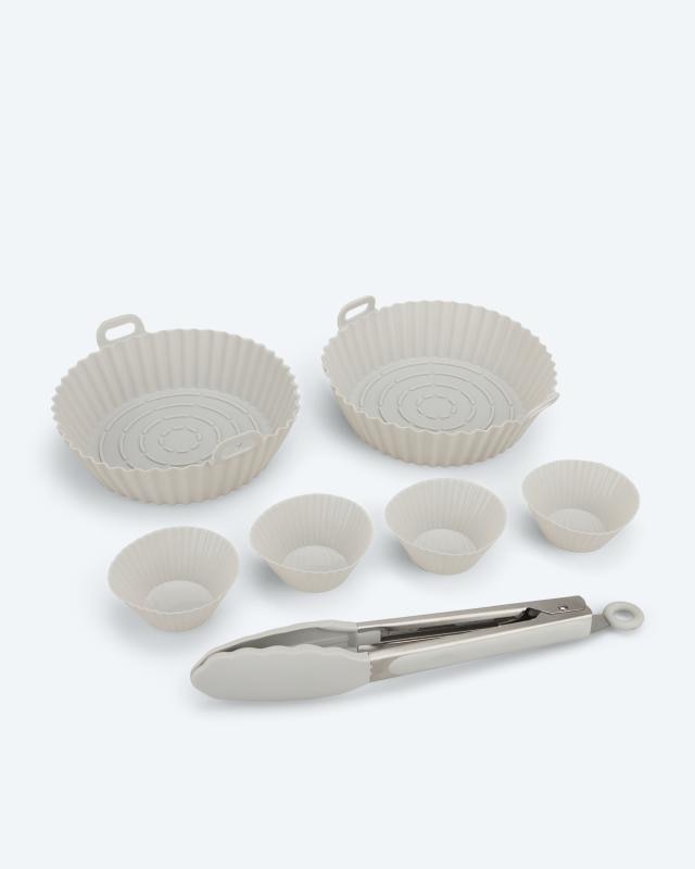 Silikonformen-Set für Heißluftfritteuse, 7tlg.