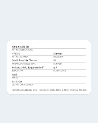 Produktabbildung 4 für Brillantring mit Diamanten 0,50 ct