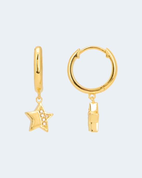 Produktabbildung für Diamant-Creolen 0,05 ct