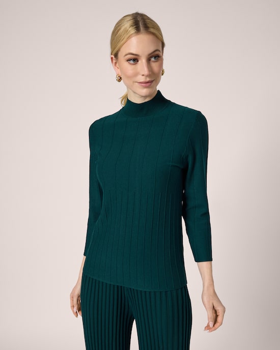 Produktabbildung für Strickpullover mit Stehkragen