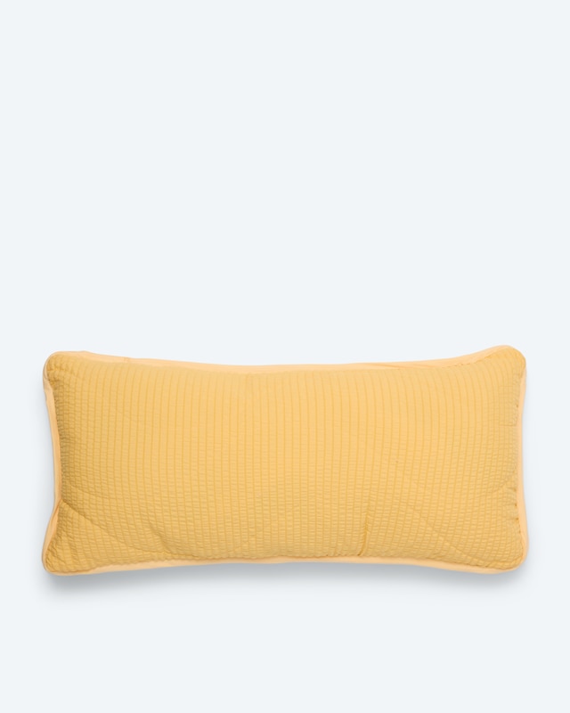 Seersucker und Peach Wendekopfkissen