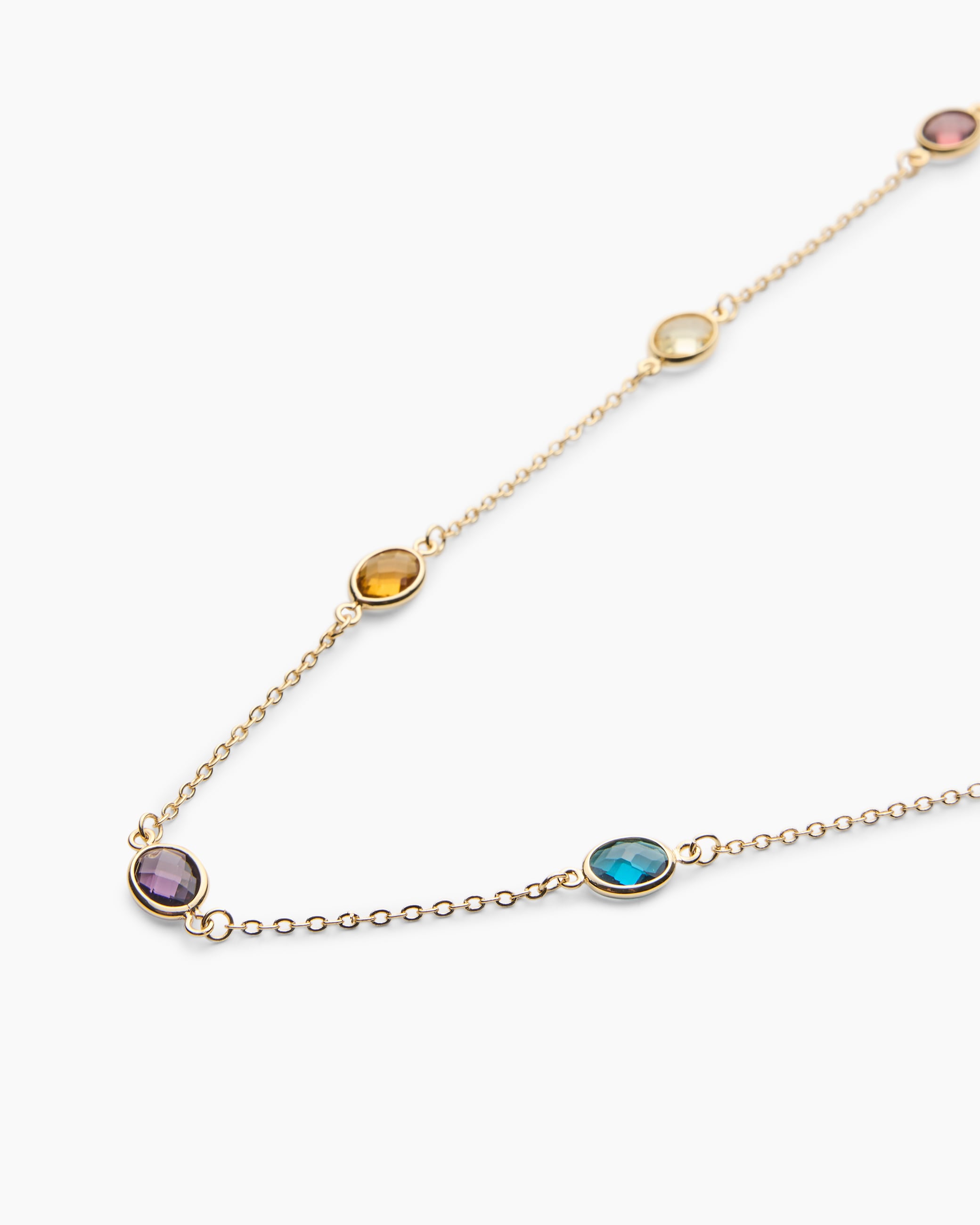 Produktabbildung für Collier mit Glassteinen