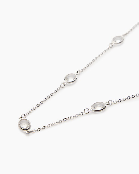 Produktabbildung für Collier mit Glassteinen