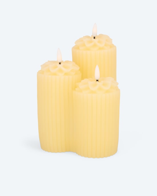 Produktabbildung für LED-Kaminkerzen "Blüte"