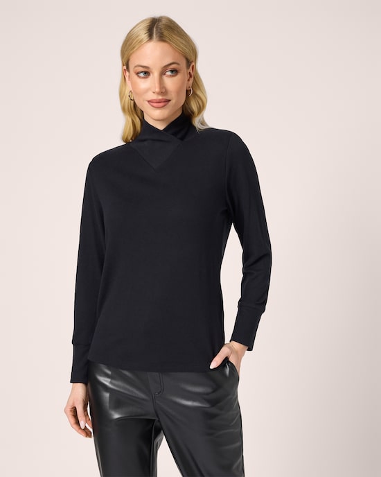 Produktabbildung für Flausch-Shirt mit Stehkragen