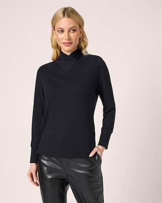 Produktabbildung 2 für Flausch-Shirt mit Stehkragen