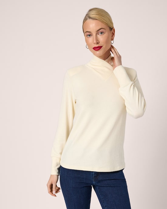 Produktabbildung für Flausch-Shirt mit Stehkragen