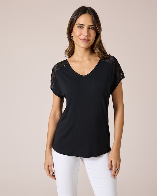 Produktabbildung für Shirt mit Schulterdekor