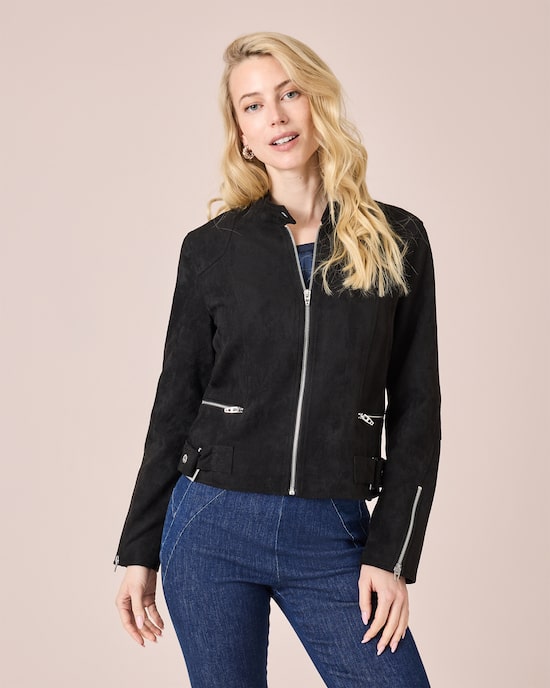 Produktabbildung für Jacke aus Wildlederimitat