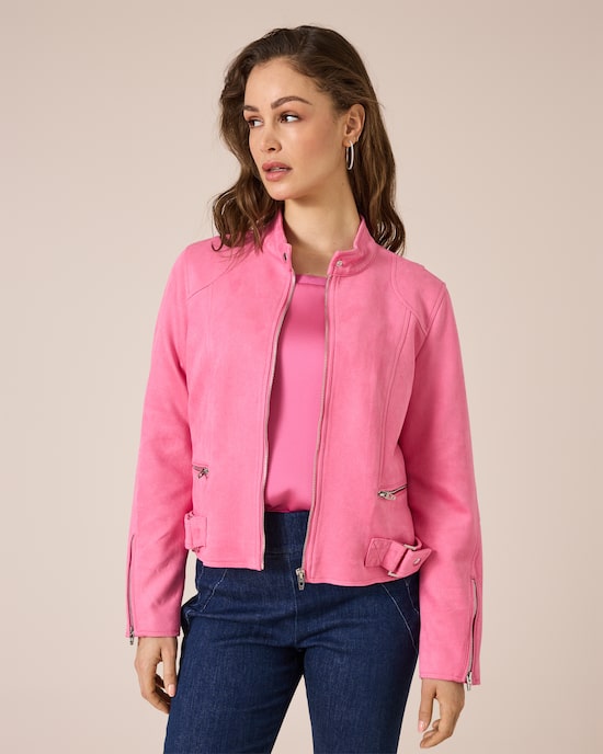 Produktabbildung für Jacke aus Wildlederimitat