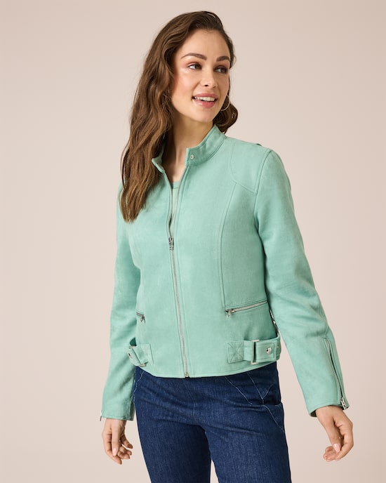 Produktabbildung für Jacke aus Wildlederimitat