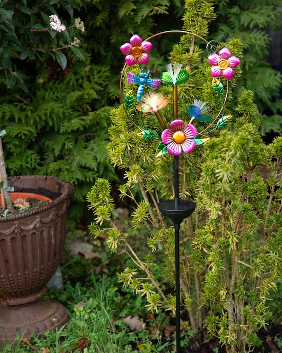 Produktabbildung für Solar-Gartenstecker Blumenring