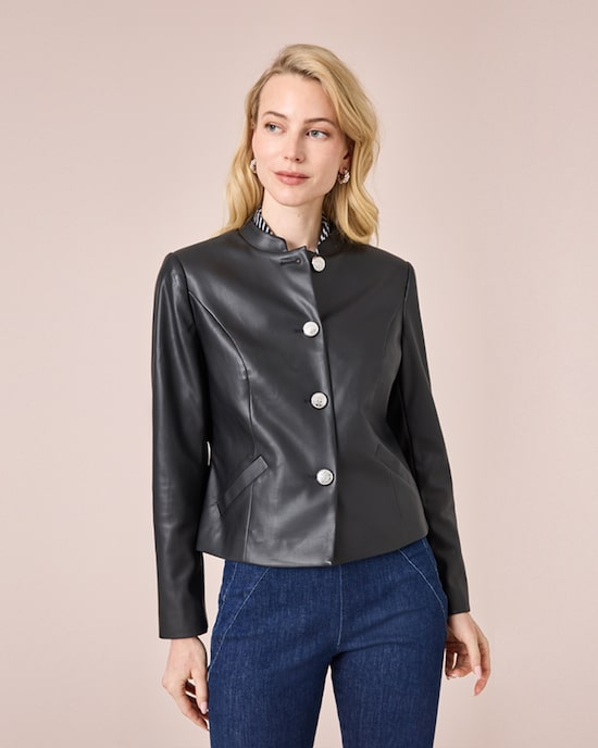 Produktabbildung für Jacke aus Lederimitat