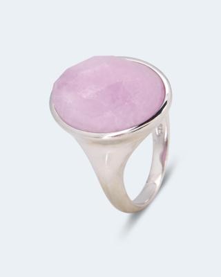 Ring mit milky Kunzit