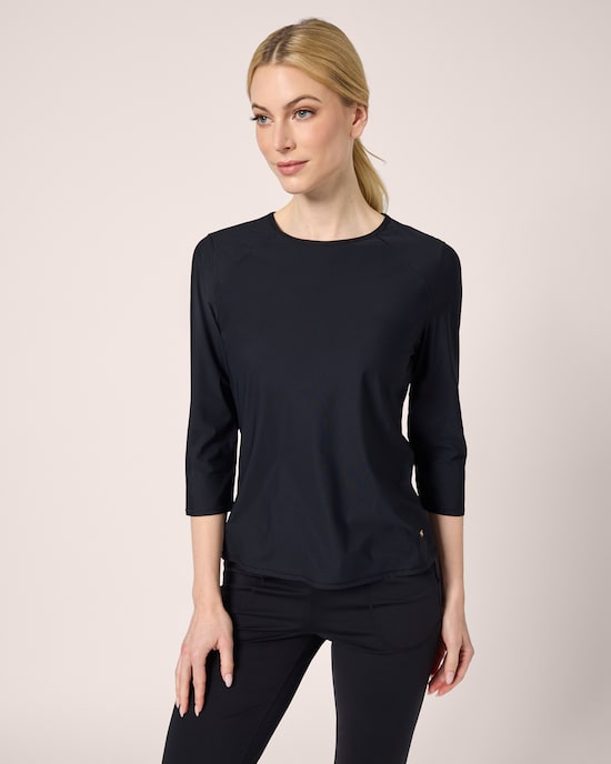 Produktabbildung für Yoga Shirt mit 3/4-Arm Modell "I am Powerful"