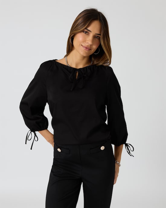 Produktabbildung für Blusenshirt mit Ballonärmeln
