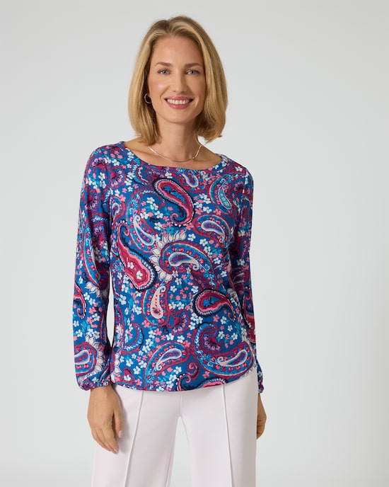 Produktabbildung für Shirt mit Paisley-Druck