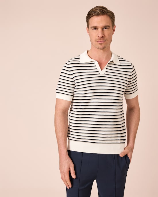 Produktabbildung für Poloshirt im Streifen-Design