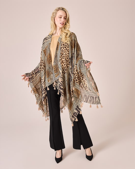 Produktabbildung für Poncho mit Quasten